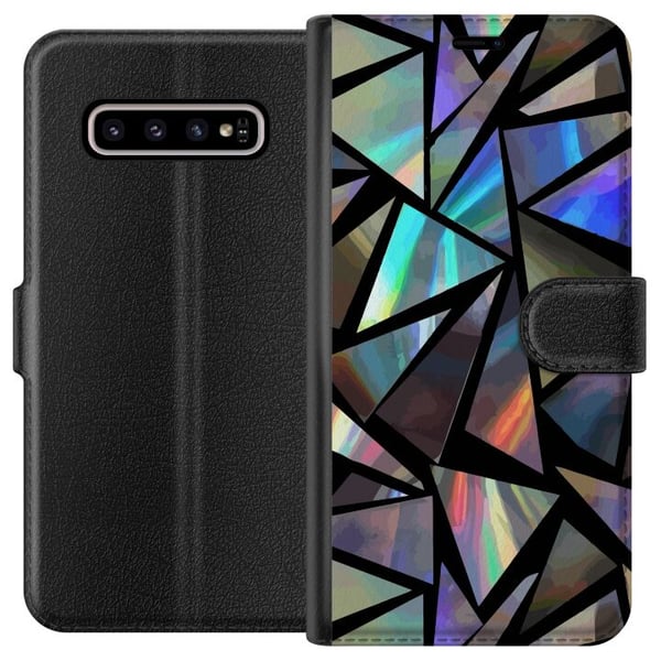 Kompatibelt Plånboksfodral till Samsung Galaxy S10+ 3D Reflektion