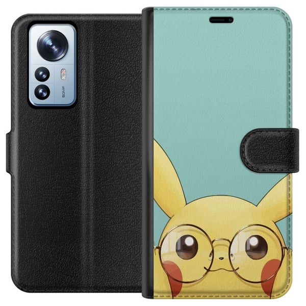 Yhteensopiva Lompakkokotelo Xiaomi 12 Pro Pikachu lasit