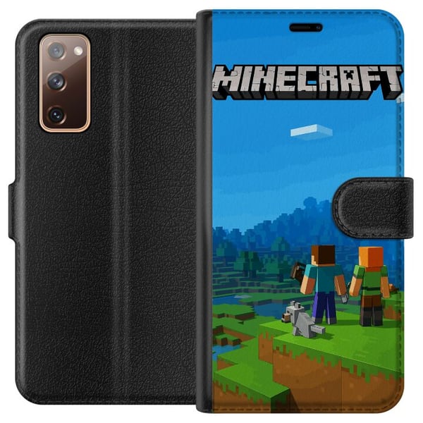 Kompatibelt Plånboksfodral till Samsung Galaxy S20 FE Minecraft Key Art