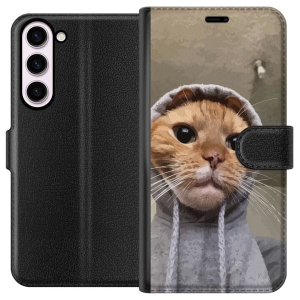 Kompatibel Tegnebogsetui til Samsung Galaxy S23+ Kat Trøje Kompatibel Tegnebogsetui til Samsung Galaxy S23+ Kat Trøje
