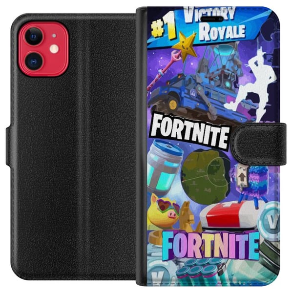 Kompatibel Tegnebogsetui til Apple iPhone 11 Fortnite Kompatibel Tegnebogsetui til Apple iPhone 11 Fortnite