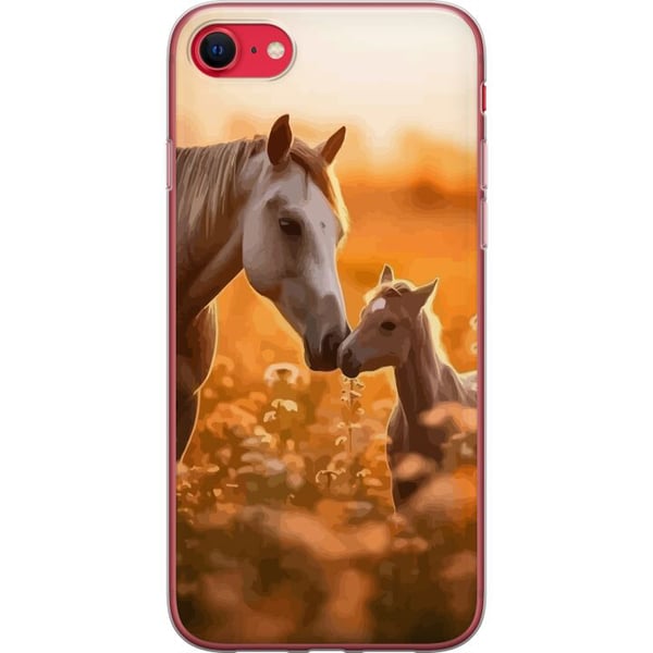 Kompatibelt Mobilskal till Apple iPhone 8 Hästar