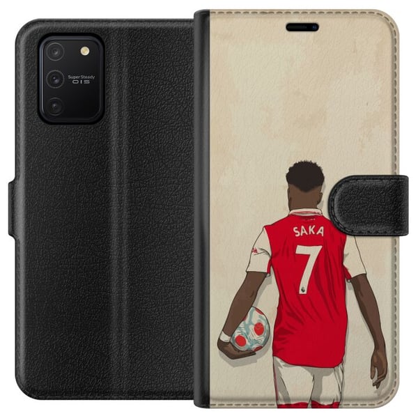 Kompatibelt Lommeboketui til Samsung Galaxy S10 Lite Saka Fotboll Arsenal FC Motiv Spelare Premier League Kompatibelt Lommeboketui til Samsung Galaxy S10 Lite Saka Fotboll Arsenal FC Motiv Spelare Premier League