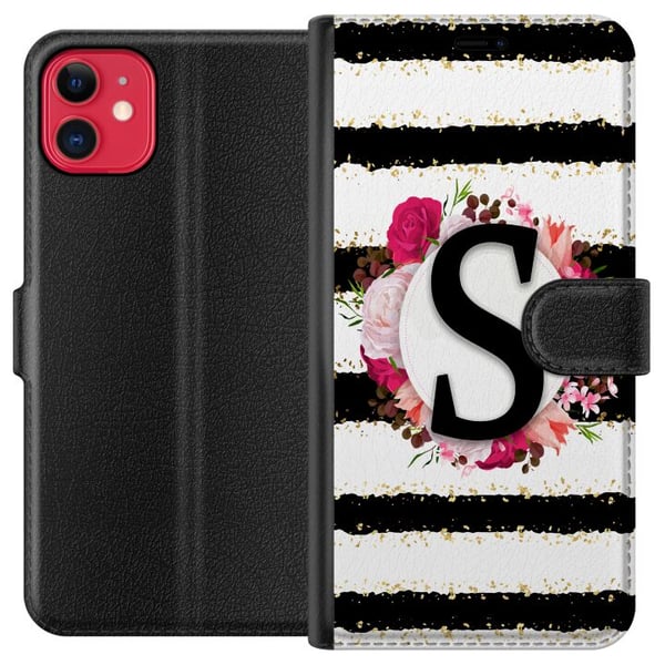 Kompatibel Tegnebogsetui til Apple iPhone 11 Bogstavet S Kompatibel Tegnebogsetui til Apple iPhone 11 Bogstavet S