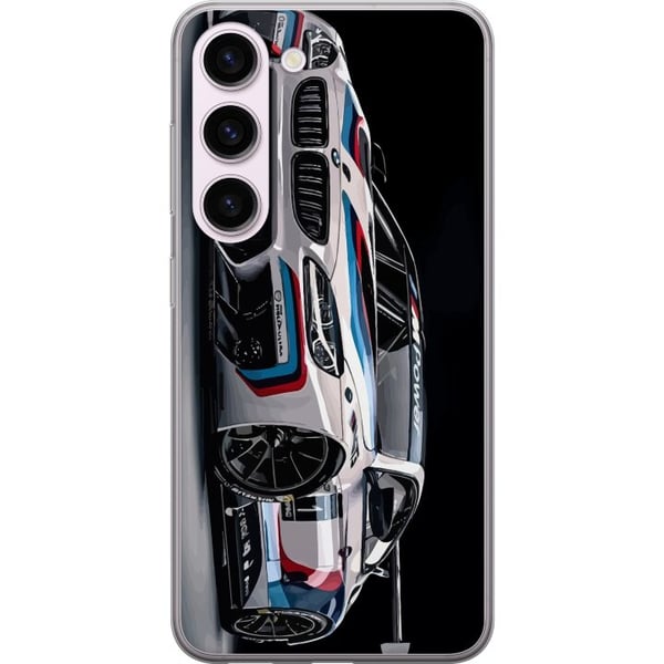 Kompatibelt Mobildeksel til Samsung Galaxy S23 BMW M Power-illustrasjon – nærbilde av sportsbil i hvitt racingdesign Kompatibelt Mobildeksel til Samsung Galaxy S23 BMW M Power-illustrasjon – nærbilde av sportsbil i hvitt racingdesign