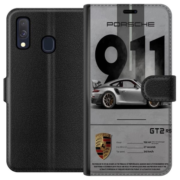 Kompatibel Tegnebogsetui til Samsung Galaxy A40 Porsche 911