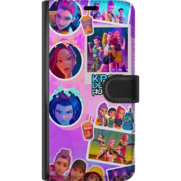 Kompatibelt Plånboksfodral till Samsung Galaxy A32 5G KPop Demon Hunters kawaii collectible figur
