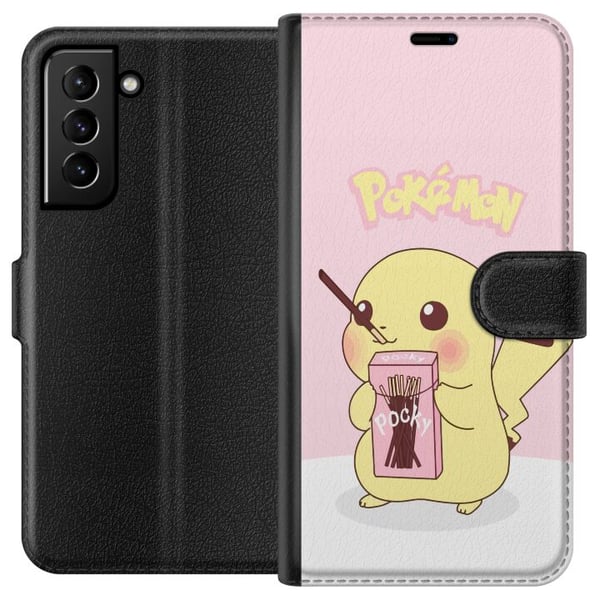 Kompatibelt Plånboksfodral till Samsung Galaxy S21+ 5G Pokemon Kompatibelt Plånboksfodral till Samsung Galaxy S21+ 5G Pokemon