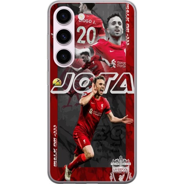 Kompatibel Mobilcover til Samsung Galaxy S23 Liverpool FC Diogo Jota fodboldplakat Portugal angriber nr. 20 Premier League angriber Reds-fankunst Kompatibel Mobilcover til Samsung Galaxy S23 Liverpool FC Diogo Jota fodboldplakat Portugal angriber nr. 20 Premier League angriber Reds-fankunst