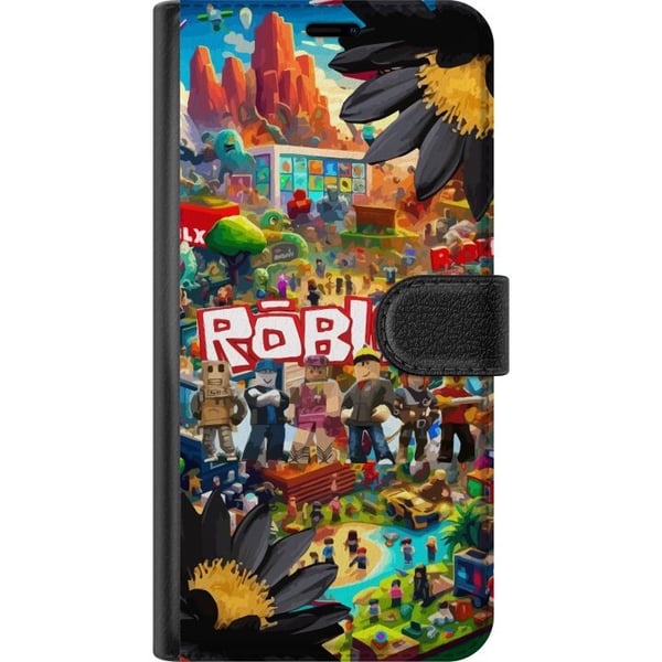 Kompatibelt Plånboksfodral till Samsung Galaxy A32 5G Roblox gamingvärld med populära karaktärer, färgstarka miljöer och äventyr – perfekt för barn o
