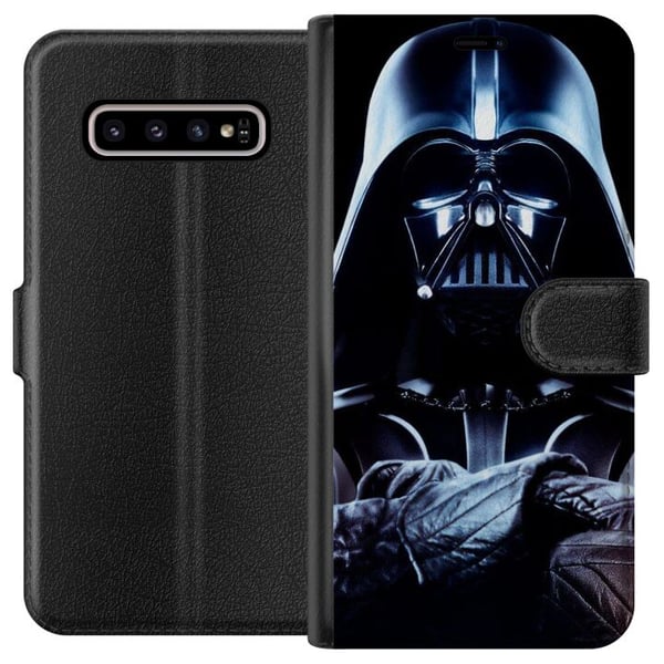 Kompatibelt Plånboksfodral till Samsung Galaxy S10+ Darth vader