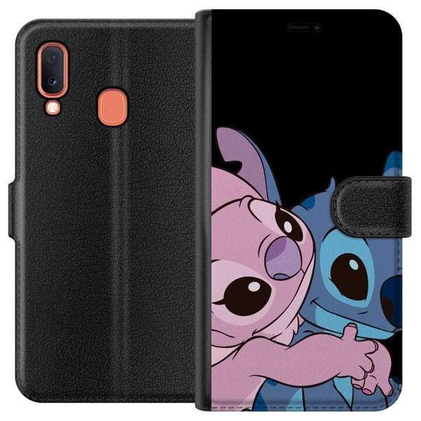 Kompatibelt Lommeboketui til Samsung Galaxy A20e Lilo & Stitch Kompatibelt Lommeboketui til Samsung Galaxy A20e Lilo & Stitch