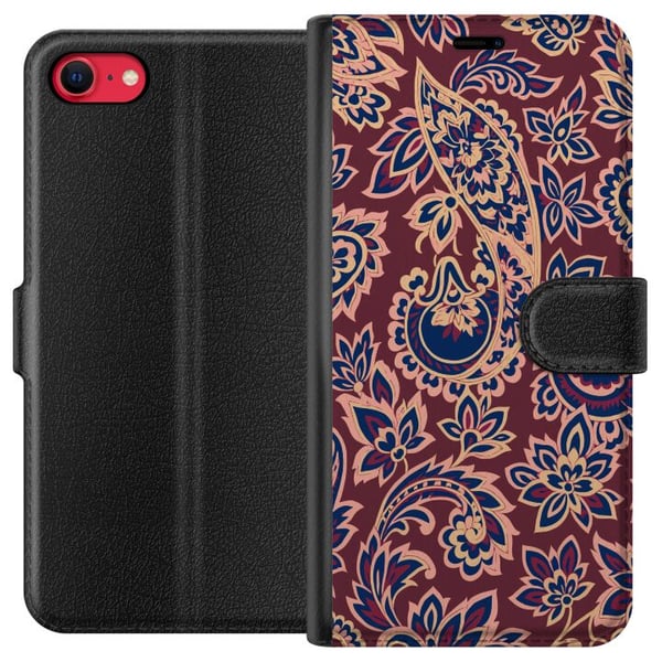 Yhteensopiva Lompakkokotelo Apple iPhone 8 Paisley itämainen kuvio boho intialainen kuvio vintage koristeet kukat retro tekstiili tapetti koristelu