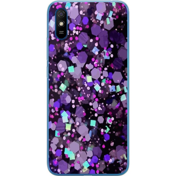 Kompatibel Mobilcover til Xiaomi Redmi 9A Lilla Glitter