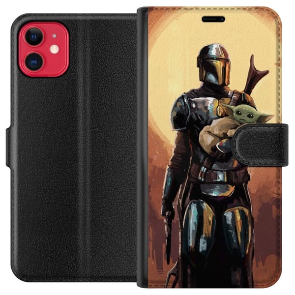 Kompatibel Tegnebogsetui til Apple iPhone 11 Baby Yoda Kompatibel Tegnebogsetui til Apple iPhone 11 Baby Yoda