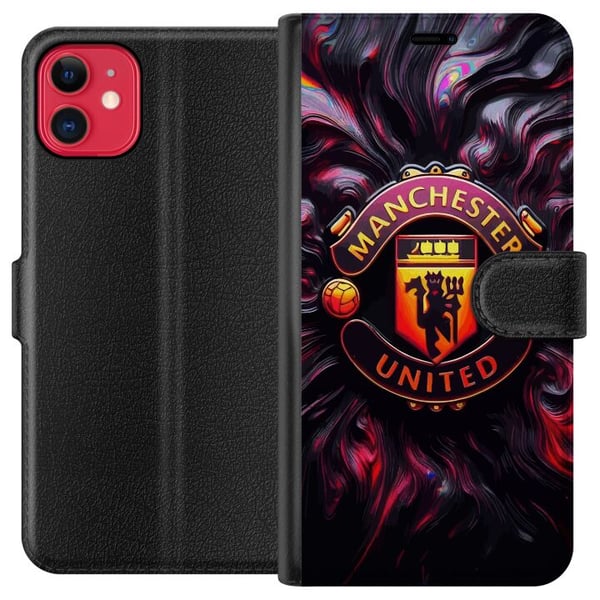 Kompatibelt Plånboksfodral till Apple iPhone 11 Manchester United Kompatibelt Plånboksfodral till Apple iPhone 11 Manchester United