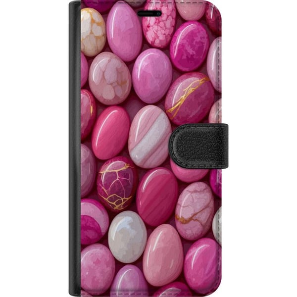 Yhteensopiva Lompakkokotelo Samsung Galaxy S9+ Vaaleanpunaiset marmorikivet ylellinen pastellikuvio kiiltävällä pinnalla täydellinen moderniin ja tyy