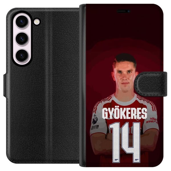 Kompatibel Tegnebogsetui til Samsung Galaxy S23 Viktor Gyökeres Arsenal 14 Fodboldinspireret design med Gyökeres i rød kamptrøje nummer 14 Kompatibel Tegnebogsetui til Samsung Galaxy S23 Viktor Gyökeres Arsenal 14 Fodboldinspireret design med Gyökeres i rød kamptrøje nummer 14