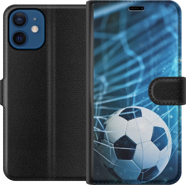 Kompatibel Tegnebogsetui til Apple iPhone 12 mini VM Fodbold 2018