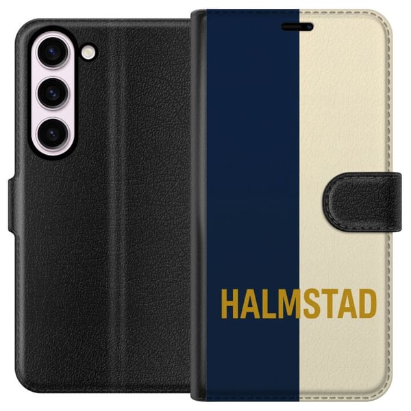 Kompatibel Tegnebogsetui til Samsung Galaxy S23 Halmstad – Fodbold Kompatibel Tegnebogsetui til Samsung Galaxy S23 Halmstad – Fodbold