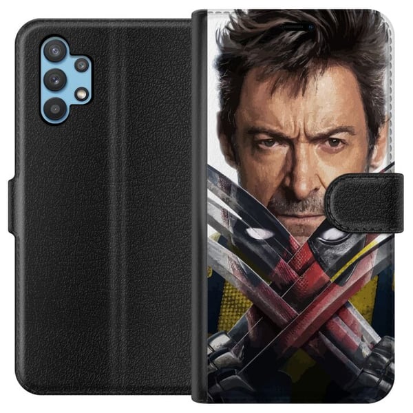 Kompatibelt Plånboksfodral till Samsung Galaxy A32 5G Deadpool & Wolverine Kompatibelt Plånboksfodral till Samsung Galaxy A32 5G Deadpool & Wolverine