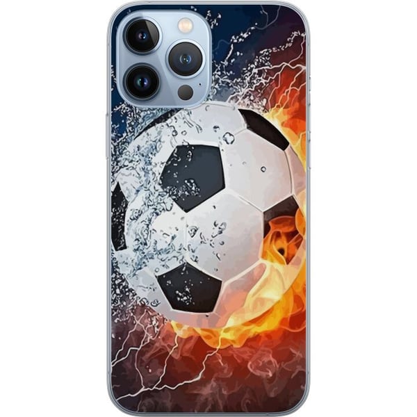 Kompatibelt Mobilskal till Apple iPhone 13 Pro Max Fotboll Eld
