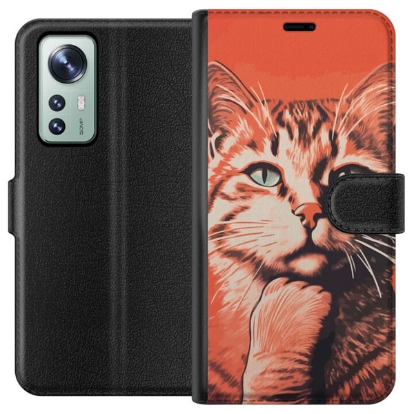 Yhteensopiva Lompakkokotelo Xiaomi 12 Ajattelija