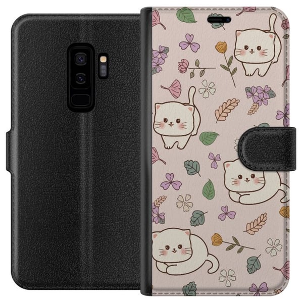 Kompatibelt Plånboksfodral till Samsung Galaxy S9+ Katter Kompatibelt Plånboksfodral till Samsung Galaxy S9+ Katter