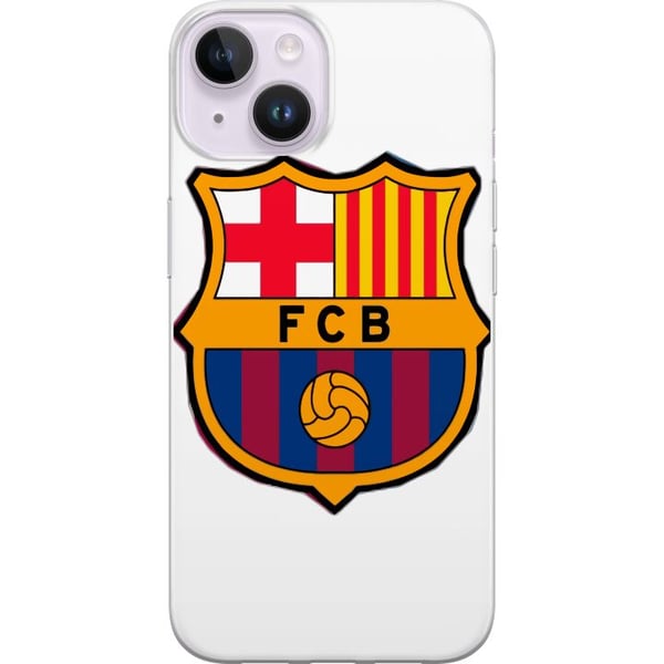Kompatibel Mobilcover til Apple iPhone 14 FC Barcelona Emblem Fotboll Katalonien Blå Röd Klubblogo