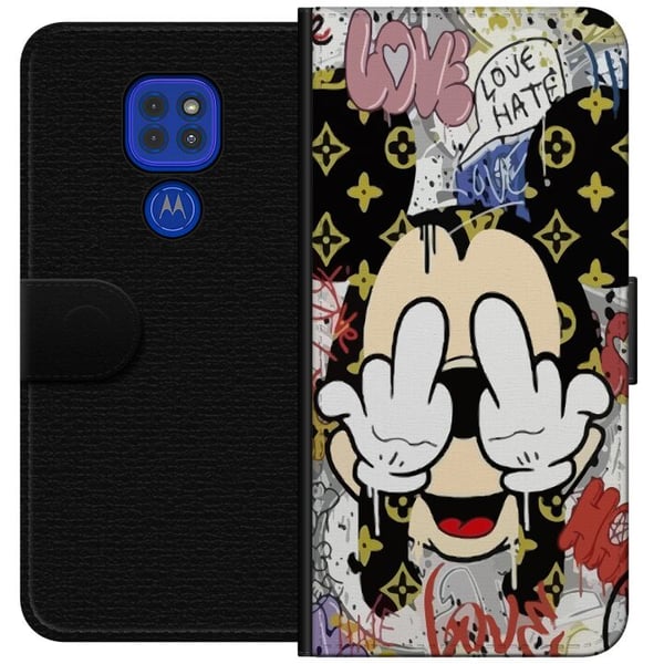 Kompatibel Tegnebogsetui til Motorola Moto G9 Play Mickey Mouse F-YOU