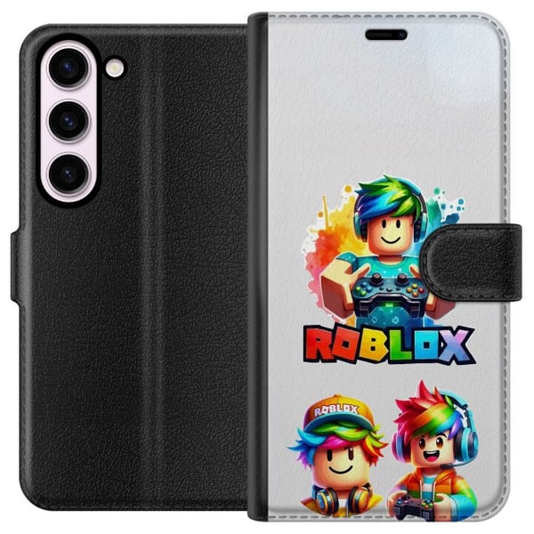 Kompatibel Tegnebogsetui til Samsung Galaxy S23 Roblox Rainbow Gamer Design farverig spilverden med figurer i regnbuens farver fyldt med glæde og kre Kompatibel Tegnebogsetui til Samsung Galaxy S23 Roblox Rainbow Gamer Design farverig spilverden med figurer i regnbuens farver fyldt med glæde og kre