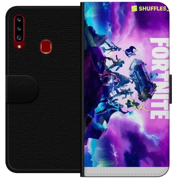 Kompatibelt Plånboksfodral till Samsung Galaxy A20s Fortnite Kompatibelt Plånboksfodral till Samsung Galaxy A20s Fortnite