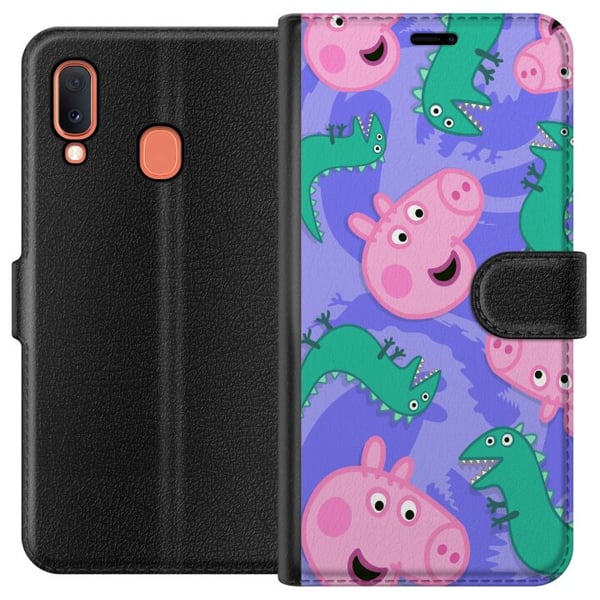 Kompatibelt Lommeboketui til Samsung Galaxy A20e Greta Gris Kompatibelt Lommeboketui til Samsung Galaxy A20e Greta Gris