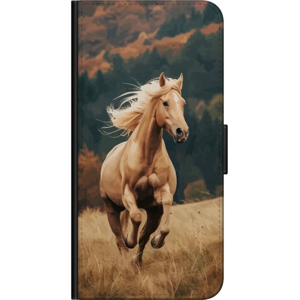 Kompatibel Tegnebogsetui til Motorola Moto G9 Play Løbende Hest