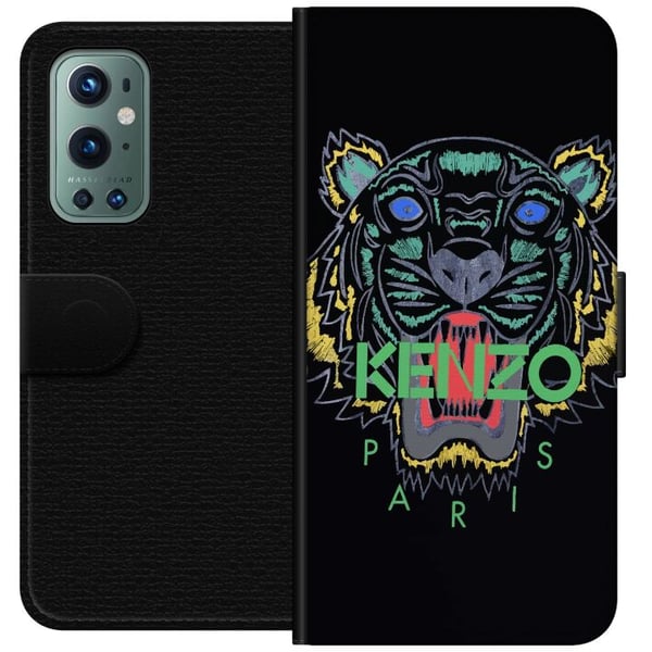 Kompatibelt Lommeboketui til OnePlus 9 Pro Kenzo tiger Paris moteplakat mote luksus streetwear-merke logo ikonisk svart bakgrunn retro kunst