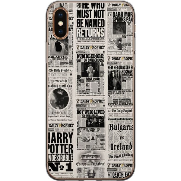 Kompatibelt Mobilskal till Apple iPhone XS Harry Potter Tidning