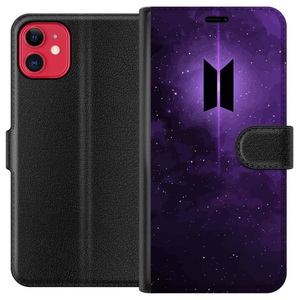 Kompatibel Tegnebogsetui til Apple iPhone 11 BTS Kompatibel Tegnebogsetui til Apple iPhone 11 BTS