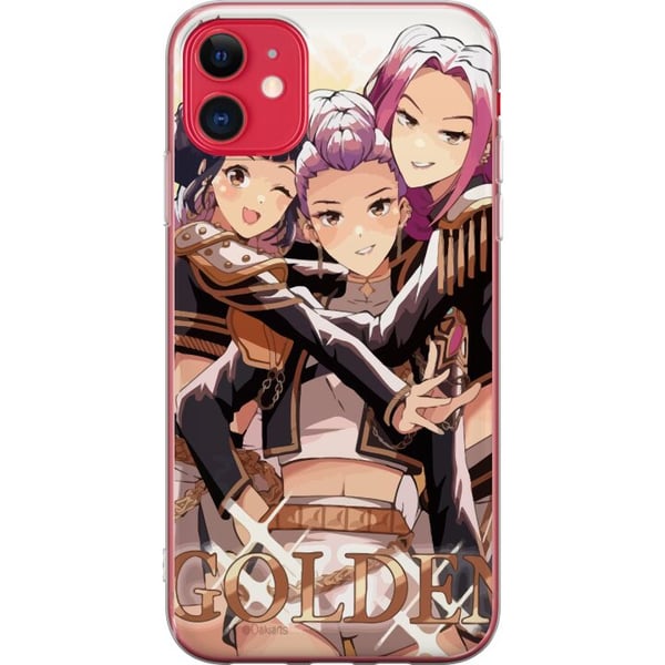 Kompatibelt Mobilskal till Apple iPhone 11 K-Pop Demon Hunters guld och svart anime trio – kraftfull K-pop inspirerad e-sport design med detaljerade