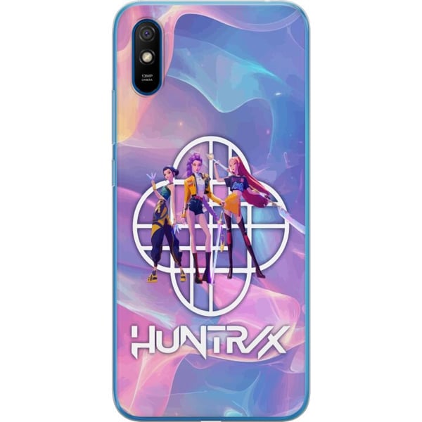Kompatibel Mobilcover til Xiaomi Redmi 9A Huntrix Neon Trio Kpop Demon Hunter Farverigt futuristisk design med tre kvindelige helte i pastel- og neon