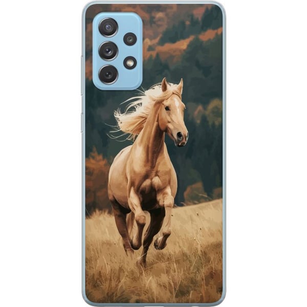 Kompatibelt Mobilskal till Samsung Galaxy A52 5G Springande Häst Kompatibelt Mobilskal till Samsung Galaxy A52 5G Springande Häst