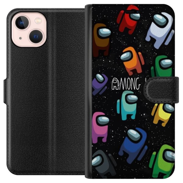 Kompatibelt Plånboksfodral till Apple iPhone 13 mini Among Us Kompatibelt Plånboksfodral till Apple iPhone 13 mini Among Us