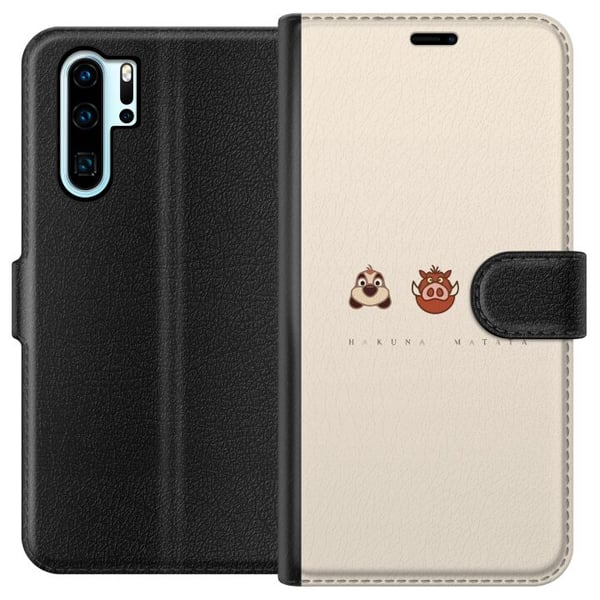 Kompatibel Tegnebogsetui til Huawei P30 Pro Hakuna matata