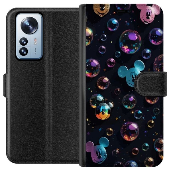 Kompatibelt Plånboksfodral till Xiaomi 12 Pro Musse Pigg Disney Bubblor Design Roligt Motiv Populär Kompatibelt Plånboksfodral till Xiaomi 12 Pro Musse Pigg Disney Bubblor Design Roligt Motiv Populär