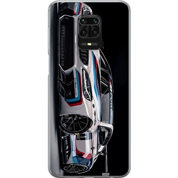 Yhteensopiva Puhelinkuori Xiaomi Redmi Note 9S BMW M Power -kuvitus – lähikuva valkoisesta kilpa-ajotyylisestä urheiluautosta Yhteensopiva Puhelinkuori Xiaomi Redmi Note 9S BMW M Power -kuvitus – lähikuva valkoisesta kilpa-ajotyylisestä urheiluautosta