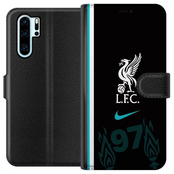 Yhteensopiva Lompakkokotelo Huawei P30 Pro Liverpool FC