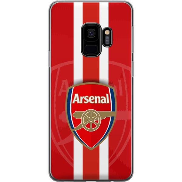 Kompatibel Mobilcover til Samsung Galaxy S9 Arsenal-logo med rød-hvid baggrund, klassisk fodbolddesign til klubbens ægte fans