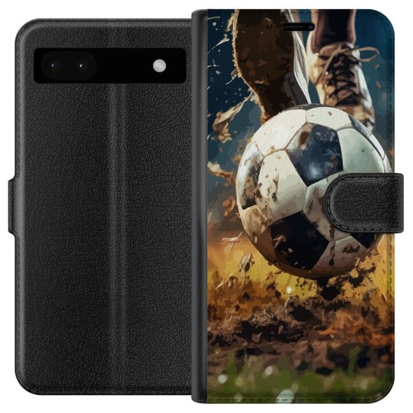 Yhteensopiva Lompakkokotelo Google Pixel 6a Jalkapallo