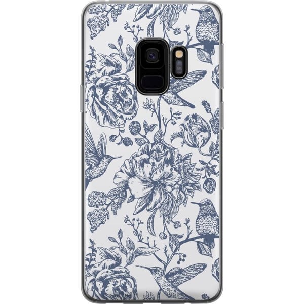 Kompatibelt Mobildeksel til Samsung Galaxy S9 Blomster & Fugler - Romantiskt Vintage-stil Mønster Kompatibelt Mobildeksel til Samsung Galaxy S9 Blomster & Fugler - Romantiskt Vintage-stil Mønster