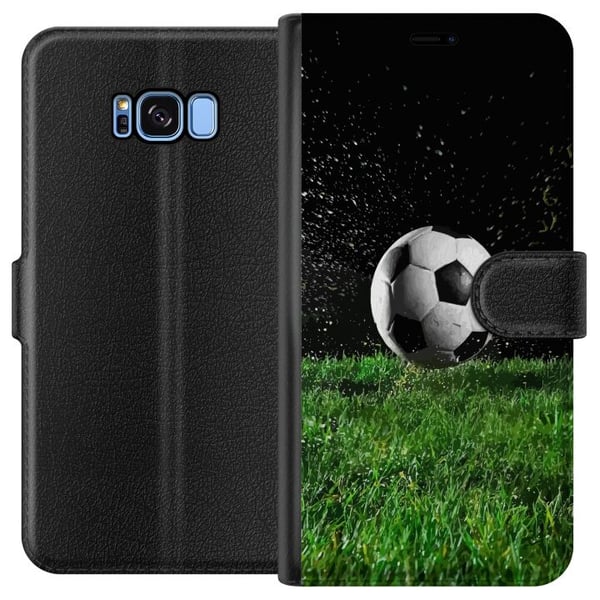 Kompatibelt Plånboksfodral till Samsung Galaxy S8 Fotboll Action Kompatibelt Plånboksfodral till Samsung Galaxy S8 Fotboll Action