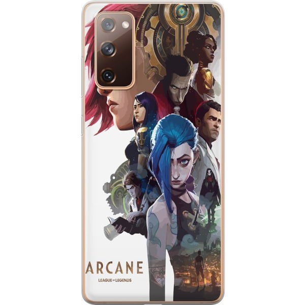 Kompatibel Mobilcover til Samsung Galaxy S20 FE Arcane LoL-plakat League of Legends Netflix-anime Jinx Vi spilkarakterer fanart fantasykunst